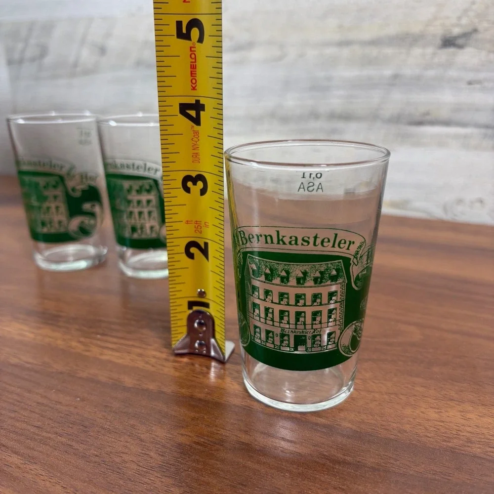 Vintage German Bernkasteler Shot Glasses Bernkasteler‎ Hof Lot of 3